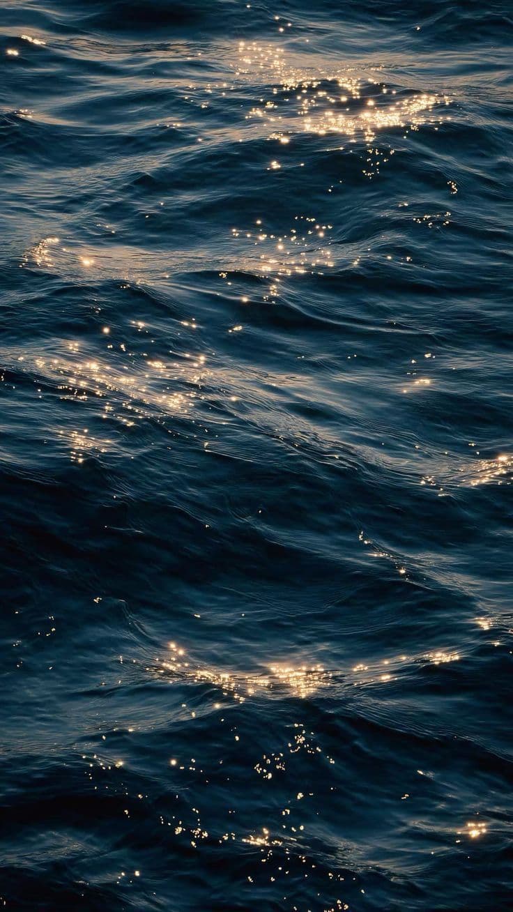 Light moving through water